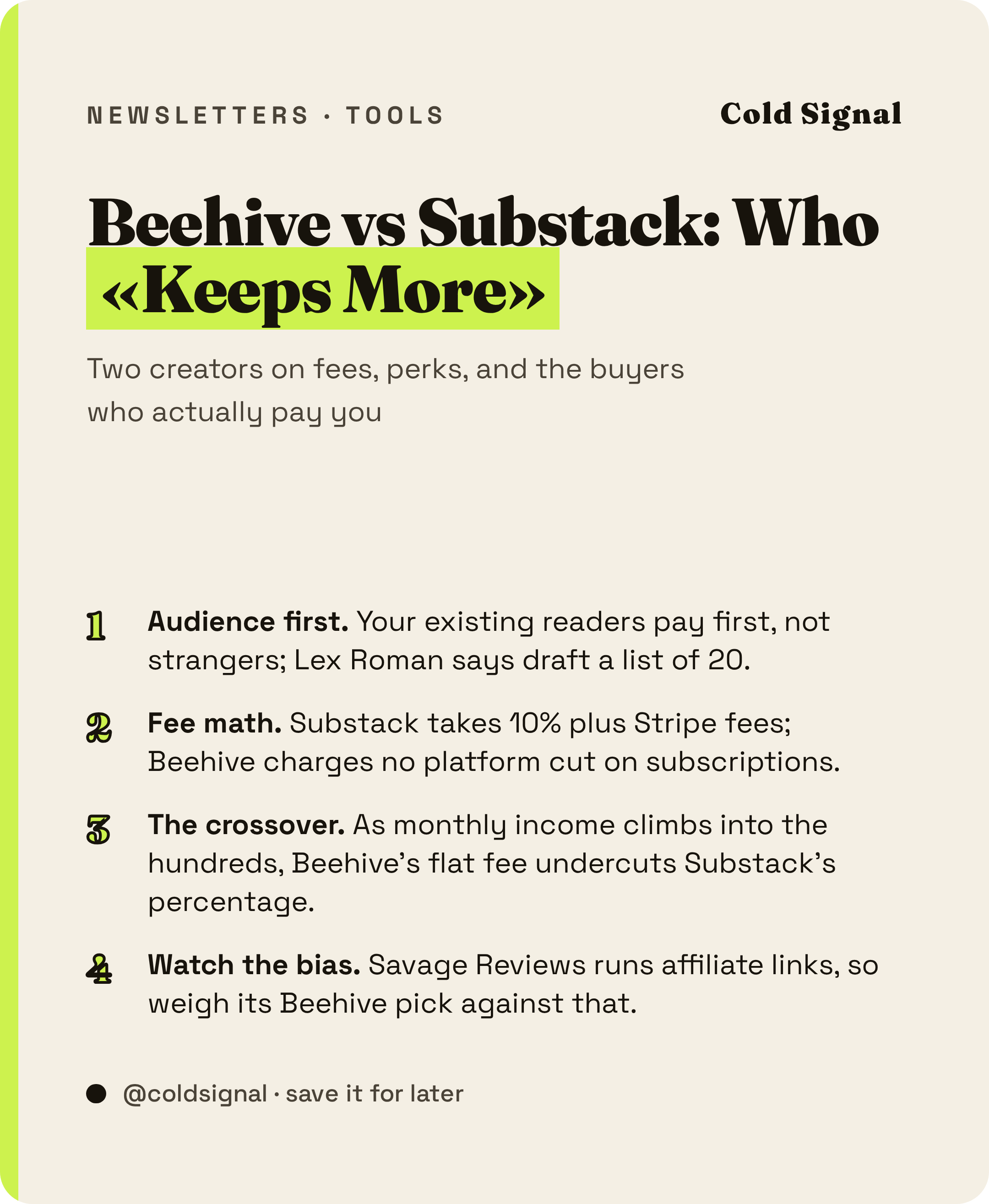 beehiiv vs Substack in 2026: Fees, Perks, and Who Pays You First