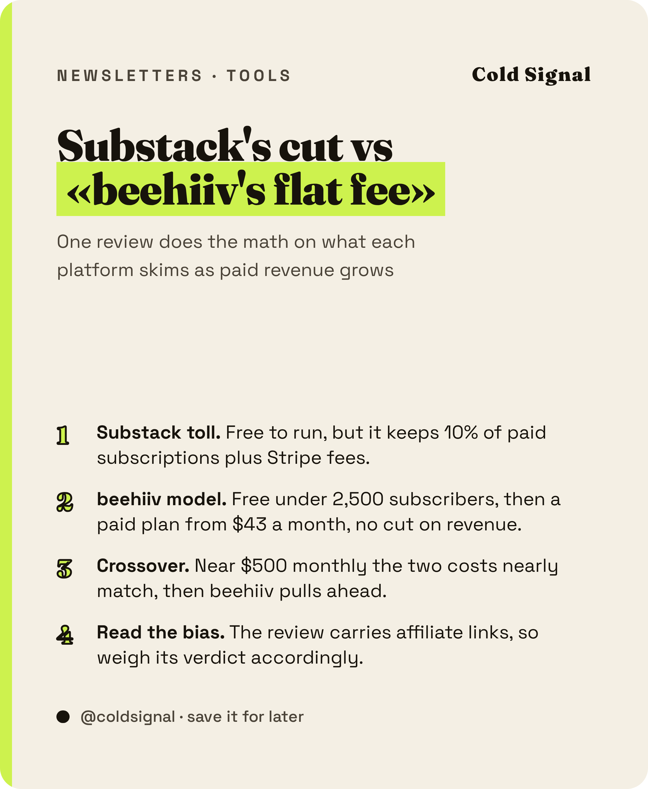 Substack vs beehiiv: who keeps more of your subscription revenue
